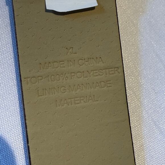 Women’s Belt Embossed Metal Western Silver Tone Tip XL - Picture 5 of 5